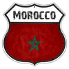 Morocco Flag Shield Sign