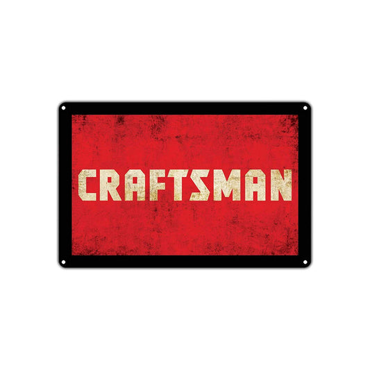 Craftsman Power Tools Handyman Vintage Retro Wall Decor Art Shop Man Cave Bar Pub Aluminum