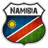 Namibia Flag Shield Sign