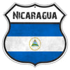 Nicaragua Flag Shield Sign