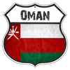 Oman Flag Shield Sign