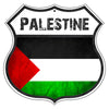 Palestine Flag Shield Sign