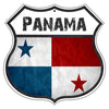 Panama Flag Shield Sign