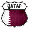 Qatar Flag Shield Sign