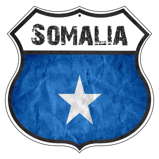 Somalia Flag Shield Sign
