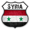 Syria Flag Shield Sign