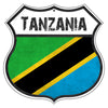 Tanzania Flag Shield Sign