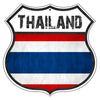 Thailand Flag Shield Sign