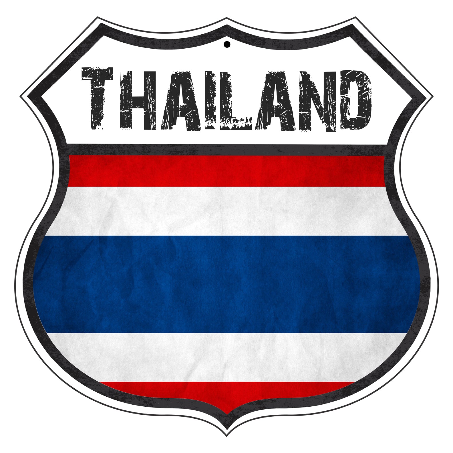 Thailand Flag Shield Sign