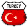 Turkey Flag Shield Sign