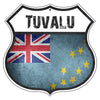 Tuvalu Flag Shield Sign
