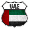 UAE Flag Shield Sign