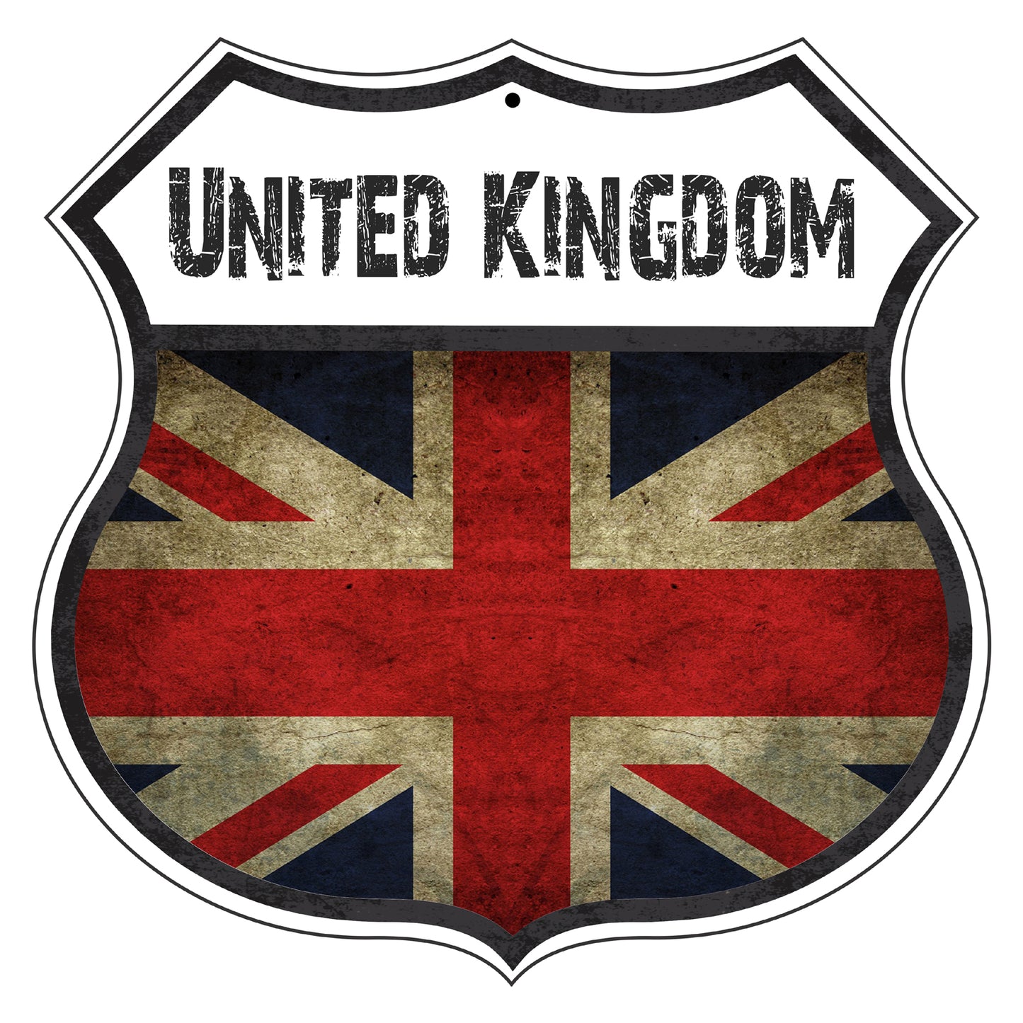 United Kingdom Flag Shield Sign