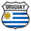 Uruguay Flag Shield Sign