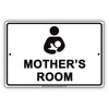 Mother's Room With Graphic Breastfeeding Alert Caution Warning Notice Aluminum