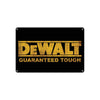 Dewalt Guaranteed Tough Logo Power Tools Accessories Professional Wall Decor Shop Bar Aluminum