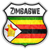 Zimbabwe Flag Shield Sign