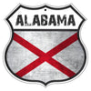 Alabama Flag Shield Sign