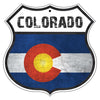 Colorado Flag Shield Sign