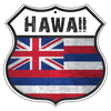 Hawaii Flag Shield Sign