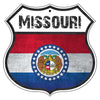 Missouri Flag Shield Sign