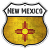 New Mexico Flag Shield Sign