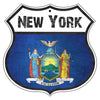 New York Flag Shield Sign