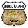 Rhode Island Flag Shield Sign