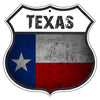 Texas Flag Shield Sign