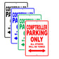 Comptroller Parking Only All Others Will Be Towed Aluminum Metal Sign Plate