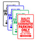 Quality Control Coordinator Parking Only All Others Will Be Towed Aluminum Metal Sign Plate