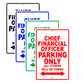 Chief Financial Officer Parking Only All Others Will Be Towed Aluminum Metal Sign Plate