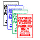 Certified Financial Planner Parking Only All Others Will Be Towed Aluminum Metal Sign Plate