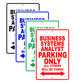 Business Systems Analyst Parking Only All Others Will Be Towed Aluminum Metal Sign Plate