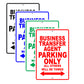 Business Transfer Agent Parking Only All Others Will Be Towed Aluminum Metal Sign Plate