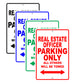 Real Estate Officer Parking Only All Others Will Be Towed Aluminum Metal Sign Plate
