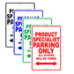 Product Specialist Parking Only All Others Will Be Towed Aluminum Metal Sign Plate