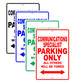 Communications Specialist Parking Only All Others Will Be Towed Aluminum Metal Sign Plate
