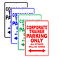 Corporate Trainer Parking Only All Others Will Be Towed Aluminum Metal Sign Plate