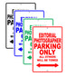 Editorial Photographer Parking Only All Others Will Be Towed Aluminum Metal Sign Plate