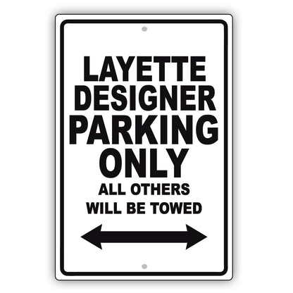 Layette Designer Parking Only All Others Will Be Towed Aluminum Metal Sign Plate