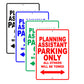 Planning Assistant Parking Only All Others Will Be Towed Aluminum Metal Sign Plate