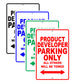 Product Developer Parking Only All Others Will Be Towed Aluminum Metal Sign Plate