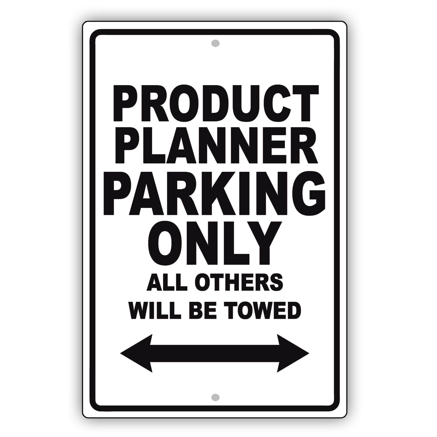 Product Planner Parking Only All Others Will Be Towed Aluminum Metal Sign Plate