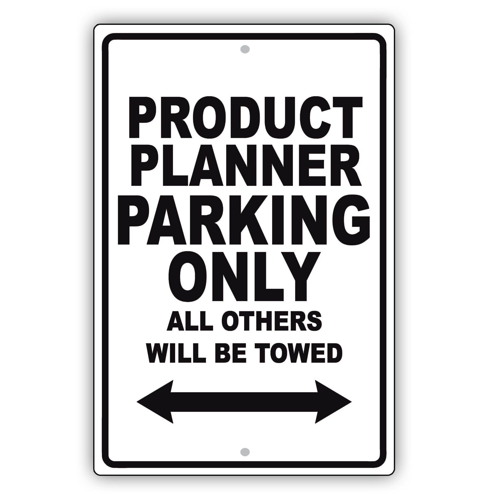 Product Planner Parking Only All Others Will Be Towed Aluminum Metal Sign Plate