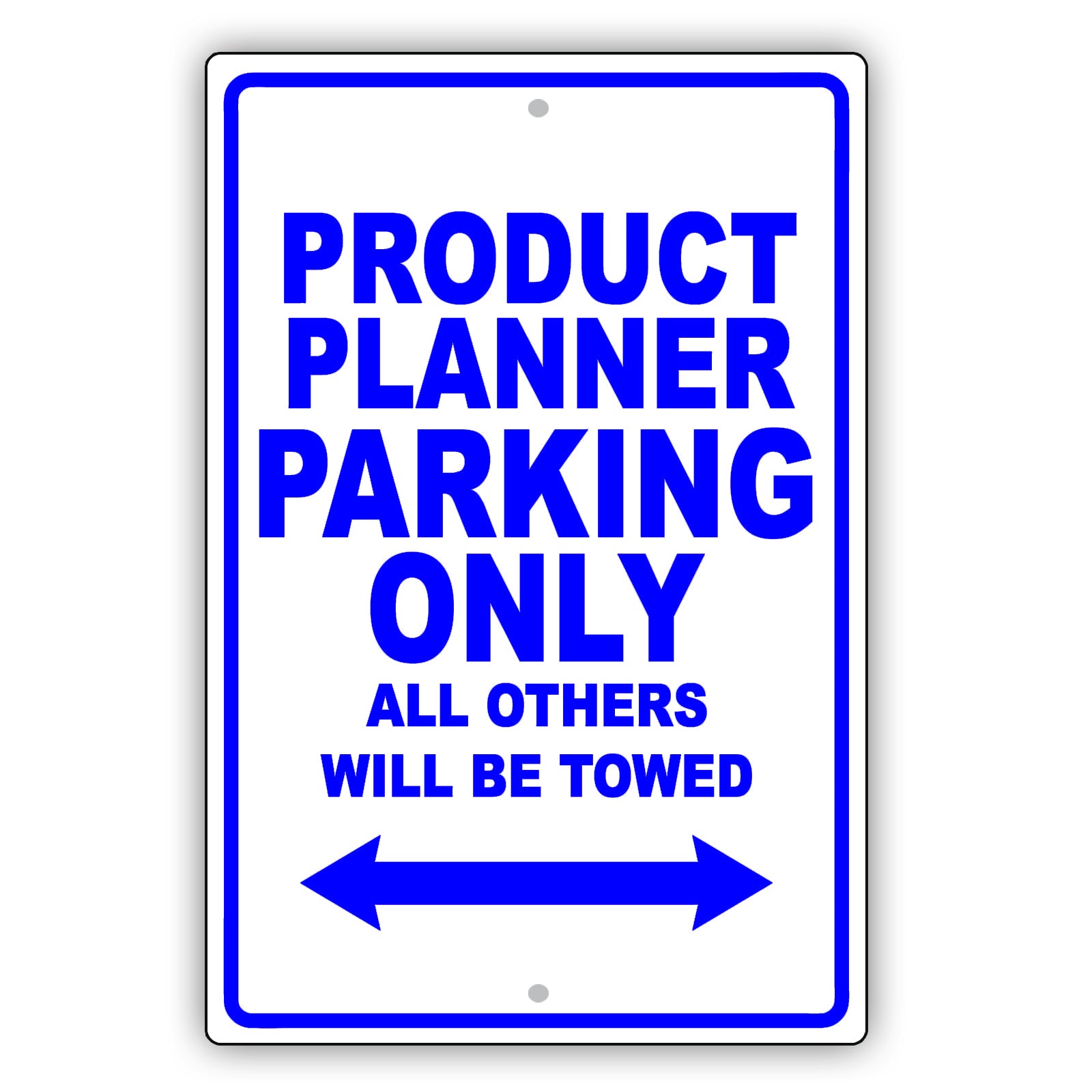 Product Planner Parking Only All Others Will Be Towed Aluminum Metal Sign Plate