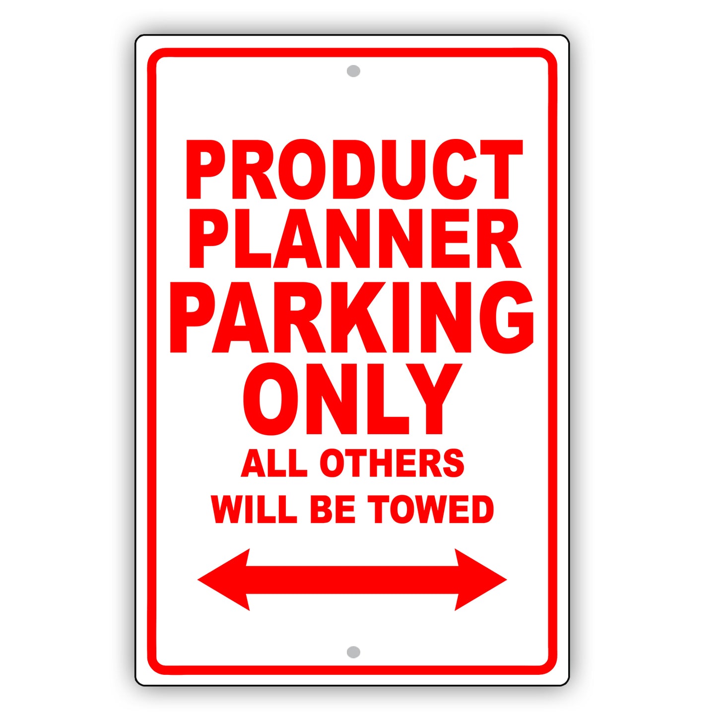 Product Planner Parking Only All Others Will Be Towed Aluminum Metal Sign Plate