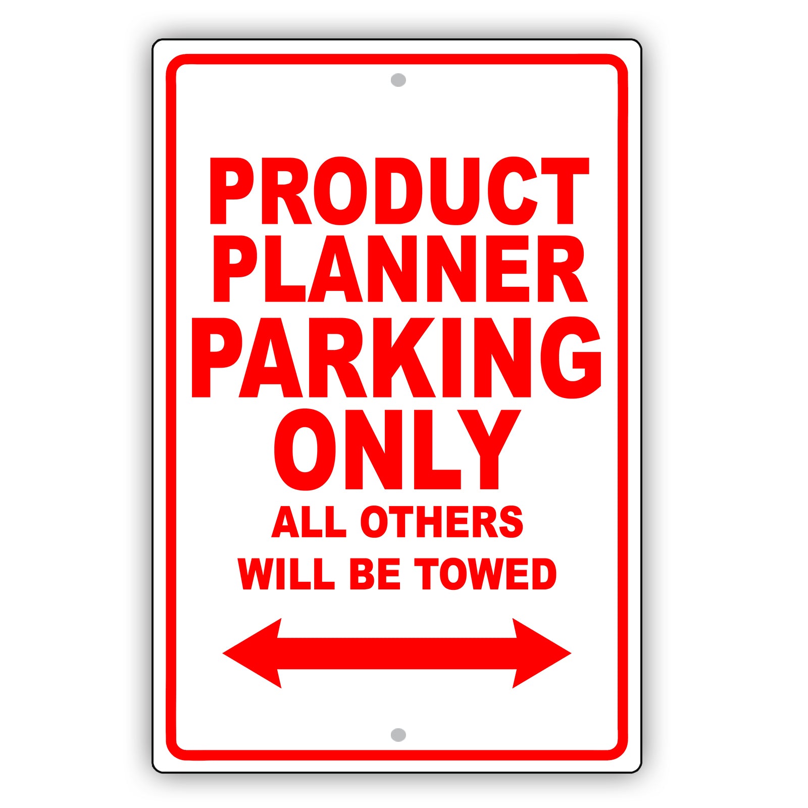 Product Planner Parking Only All Others Will Be Towed Aluminum Metal Sign Plate