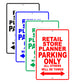 Retail Store Planner Parking Only All Others Will Be Towed Aluminum Metal Sign Plate