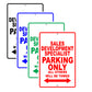 Sales Development Specialist Parking Only All Others Will Be Towed Aluminum Metal Sign Plate